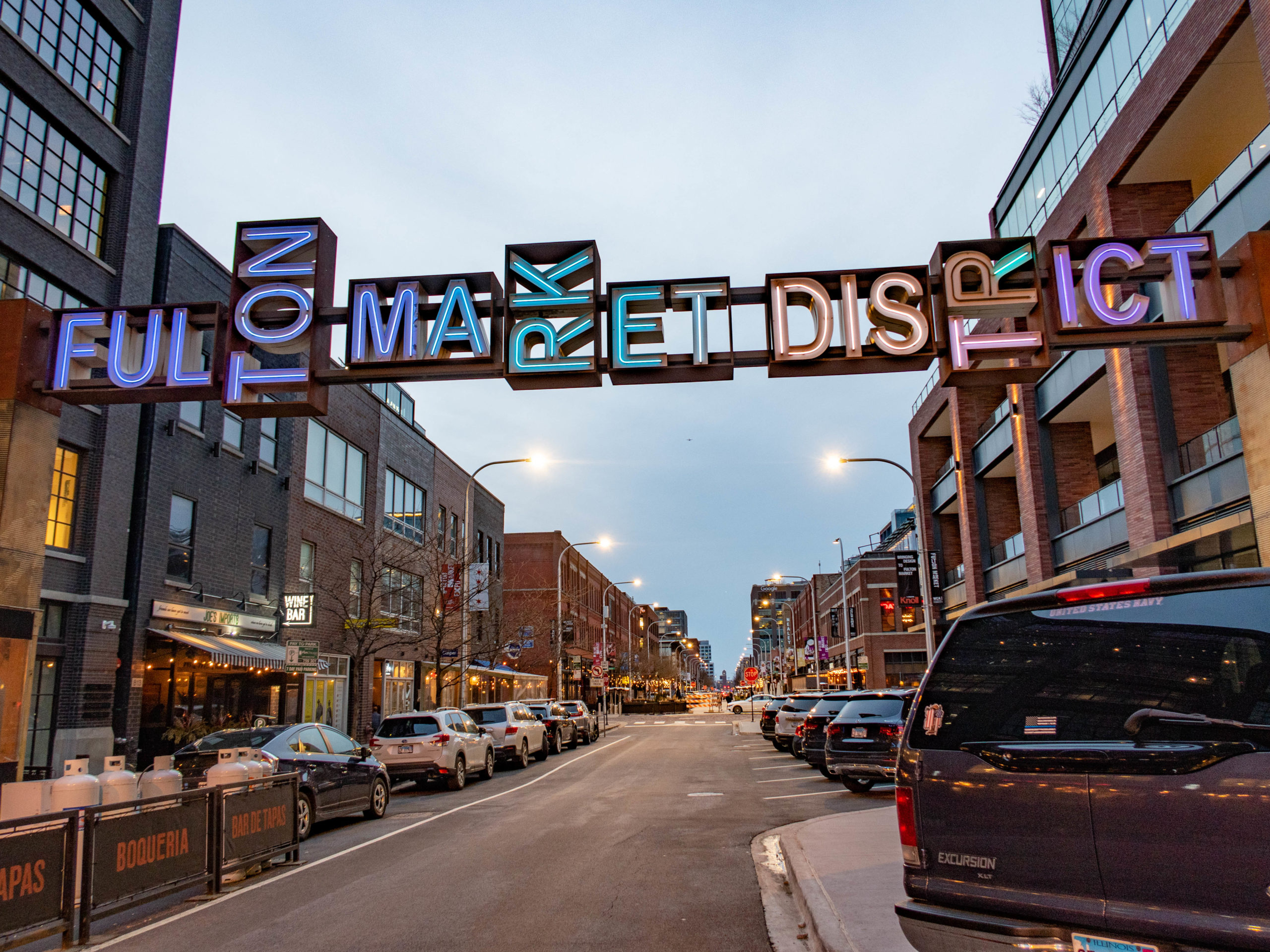 Fulton Market district in Chicago's West Loop